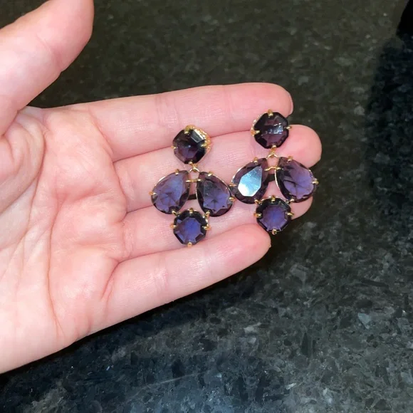 Kate Spade Kaleidoscope Gem Coated Chandelier Earrings - Picture 3 of 8